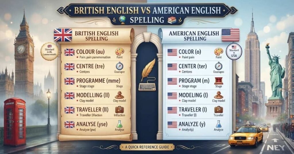 British English vs American English Spelling