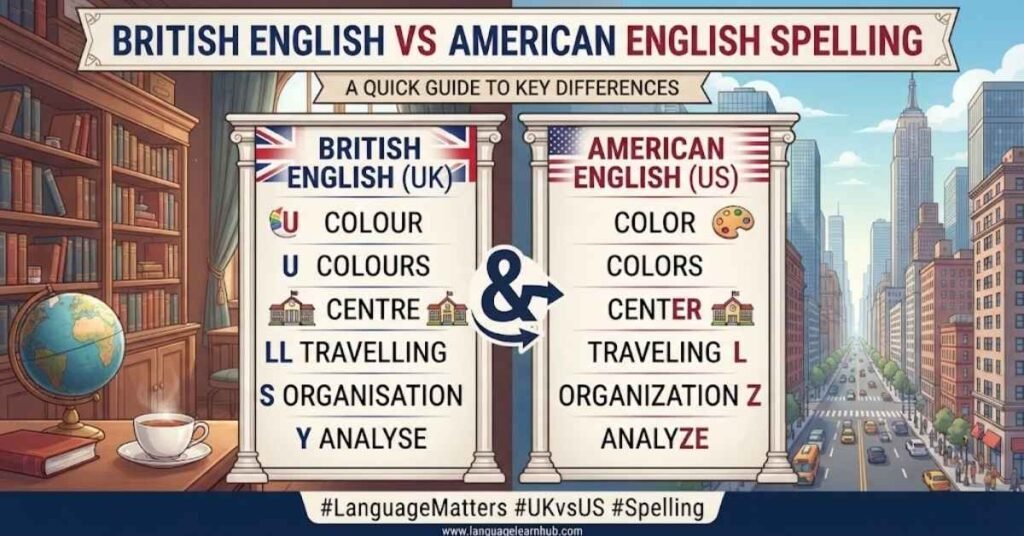 British English vs American English Spelling