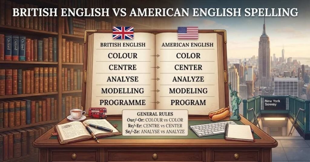 British English vs American English Spelling