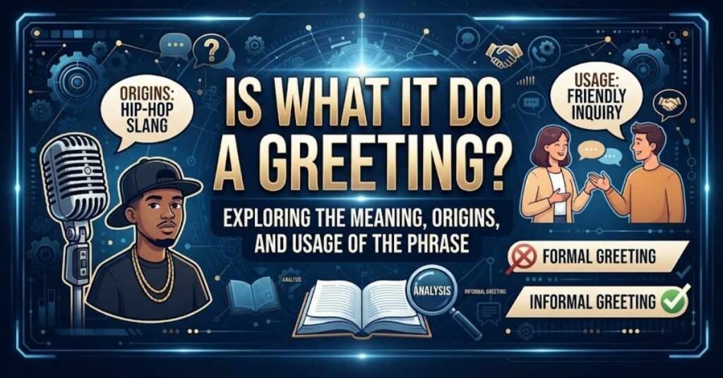 Is What It Do A Greeting?