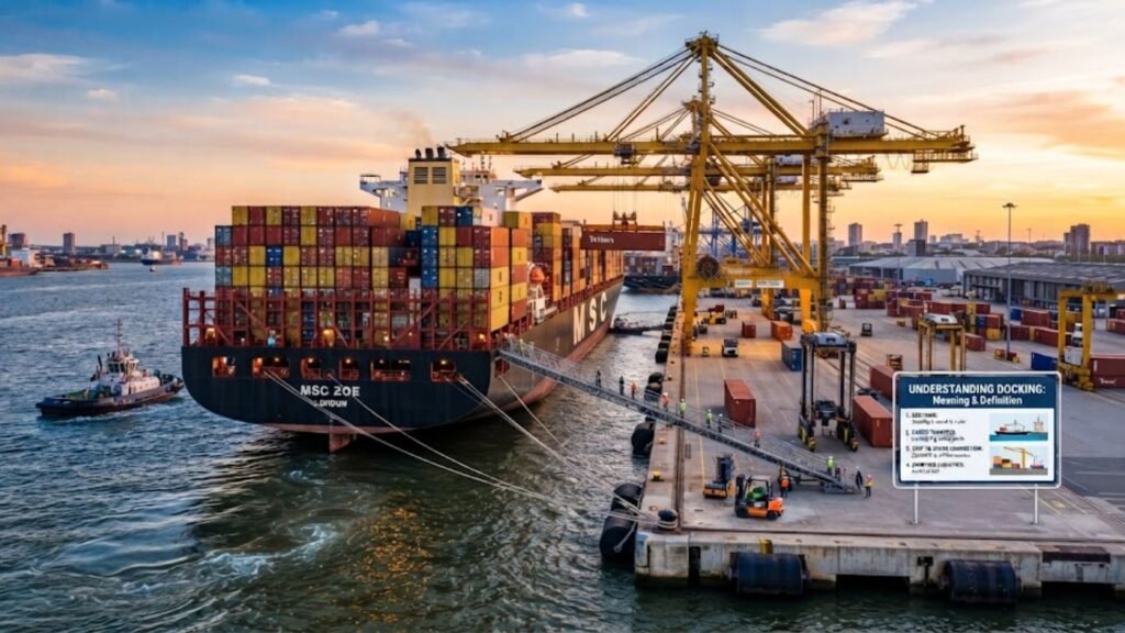 Meaning and Definition of Docking