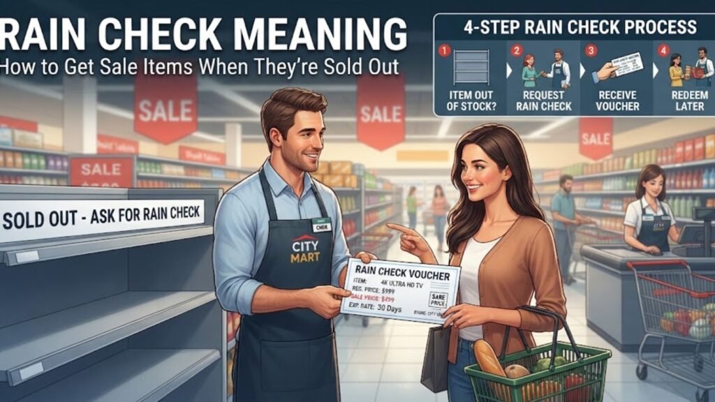 Rain Check Meaning