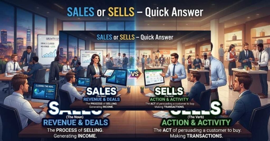 Sales or Sells – Quick Answer