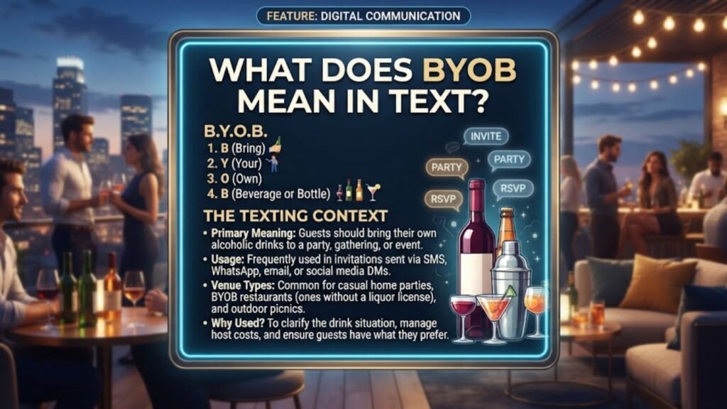 What Does BYOB Mean in Text