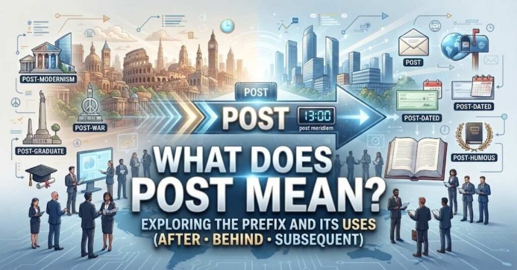 What Does Post Mean?