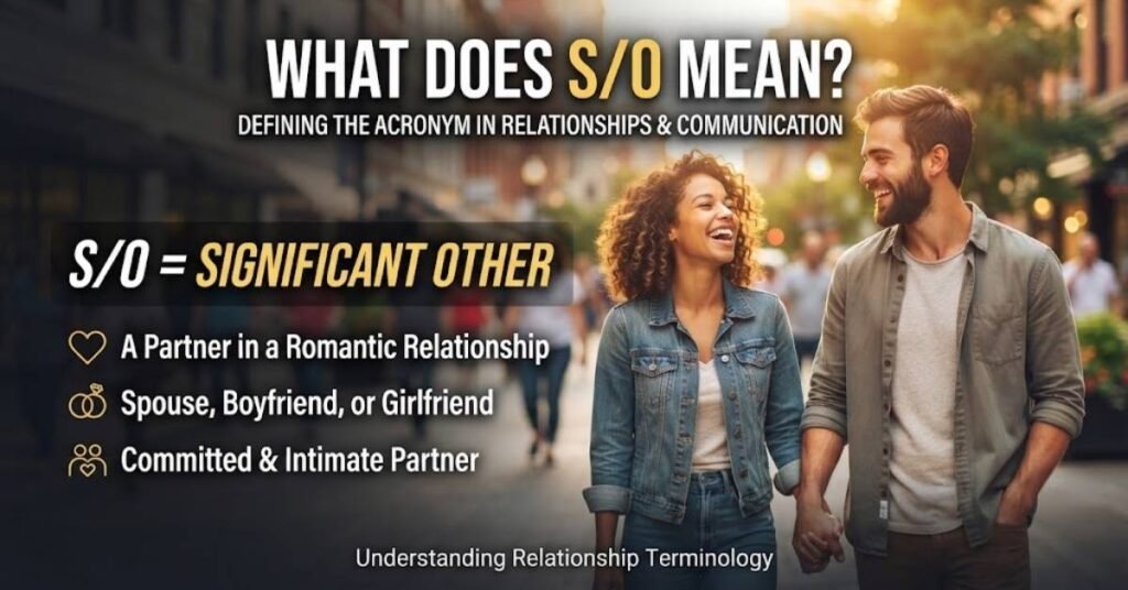 What Does S/O Mean?