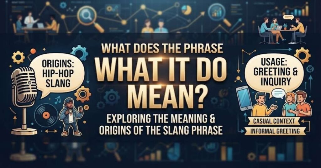 What Does The Phrase What IT Do Mean?