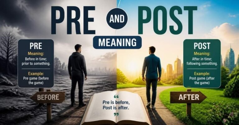 pre and post meaning
