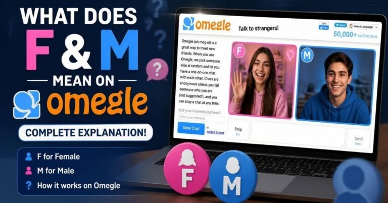 what does f and m mean on omegle