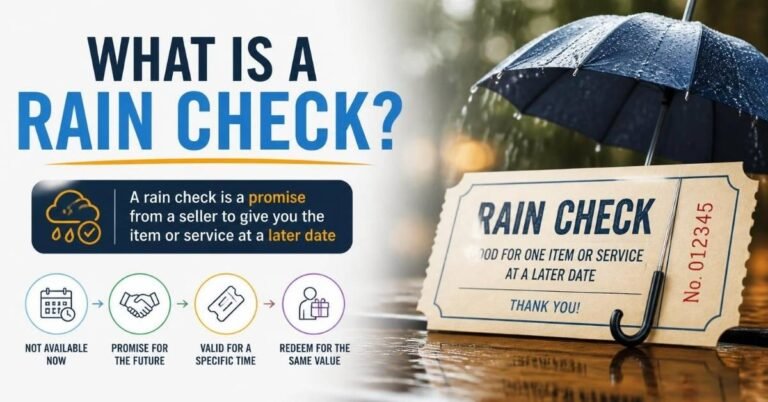 what is a rain check