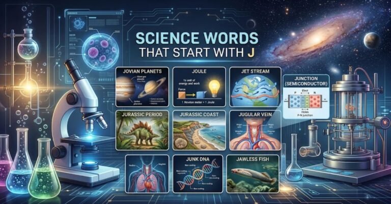 science words that start with j